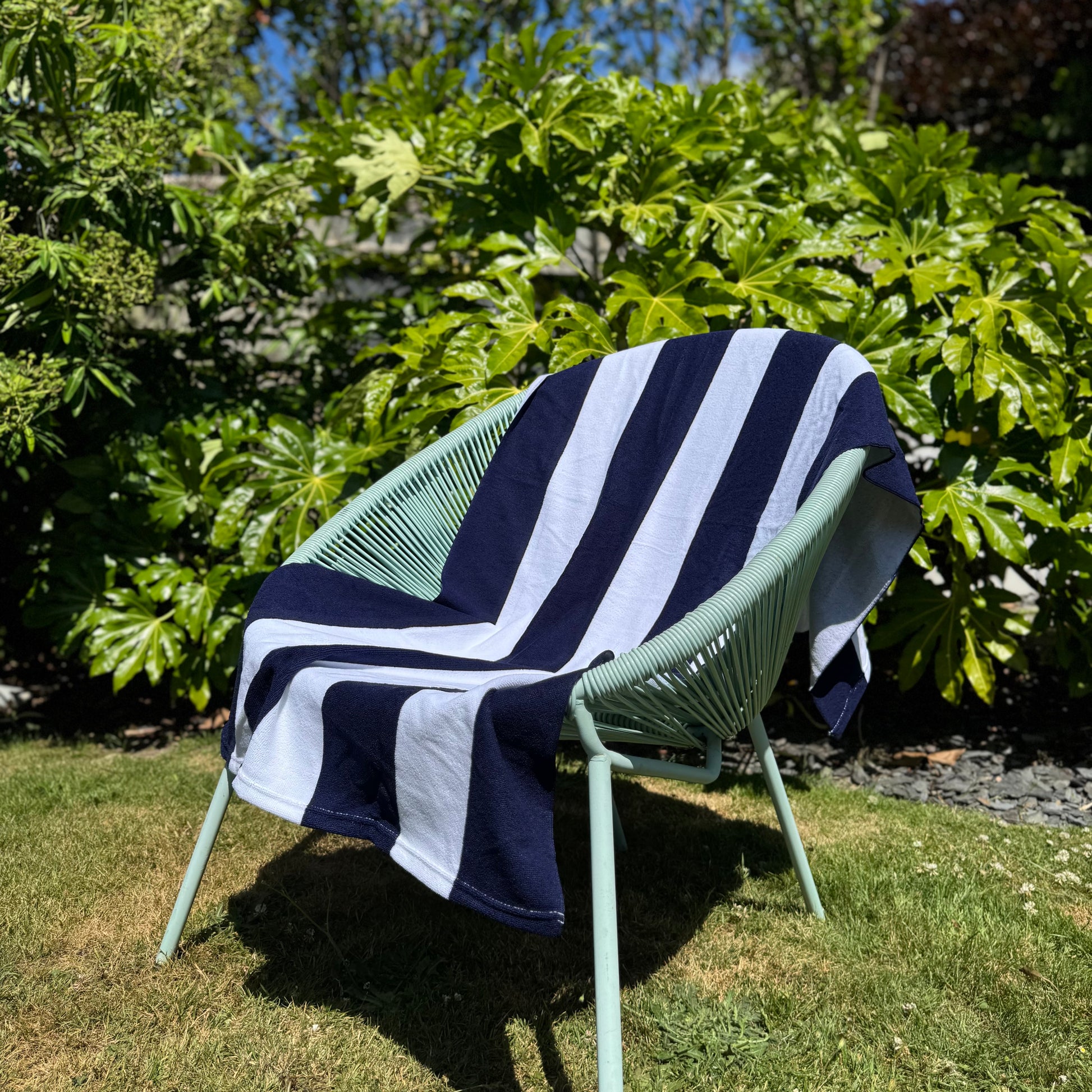 Microfibre stripe Beach Towel