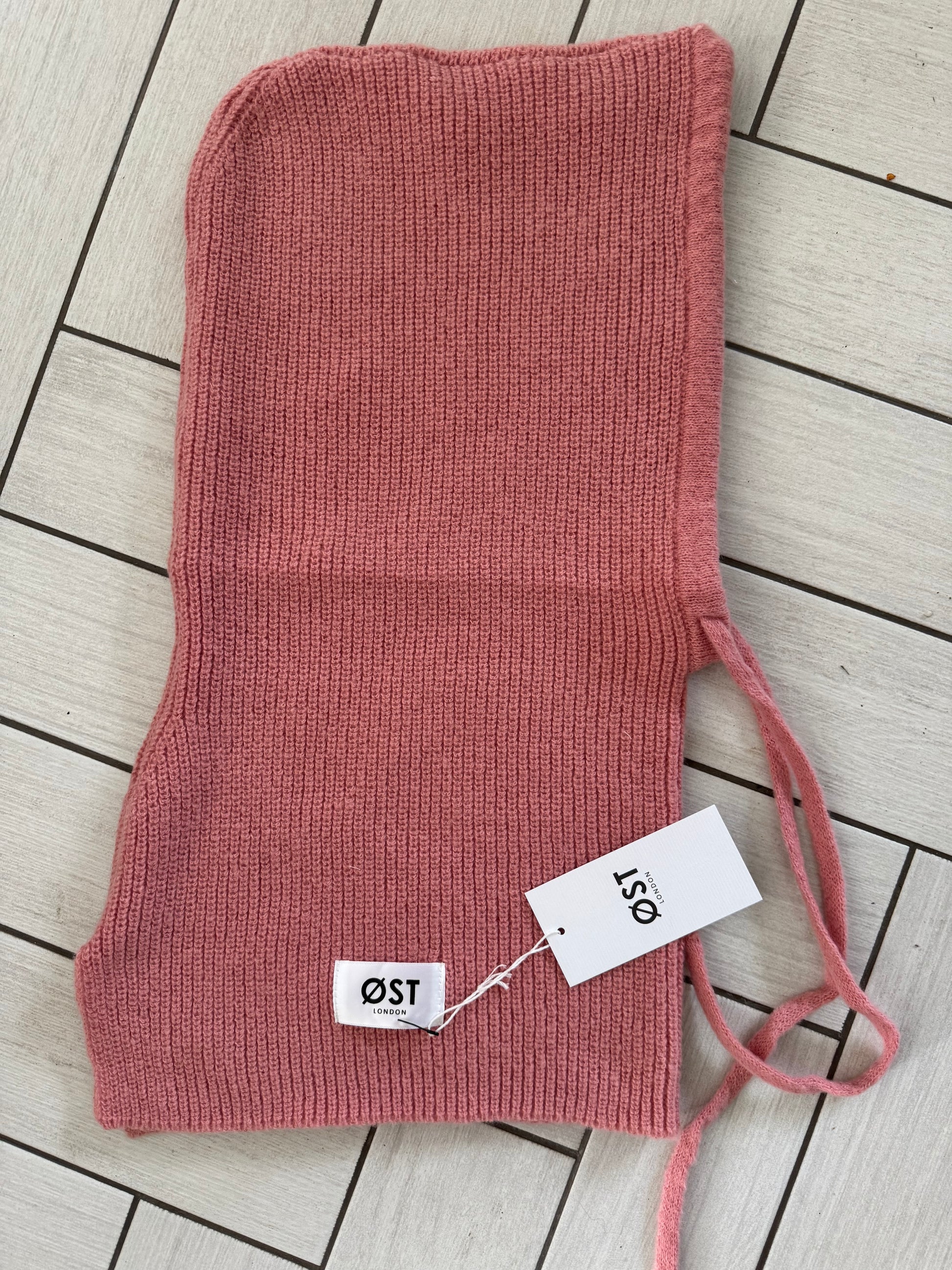 Cashmere Balaclava - Dusty Rose