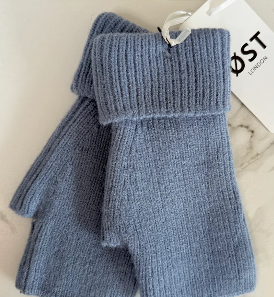 Wool mittens - Blue