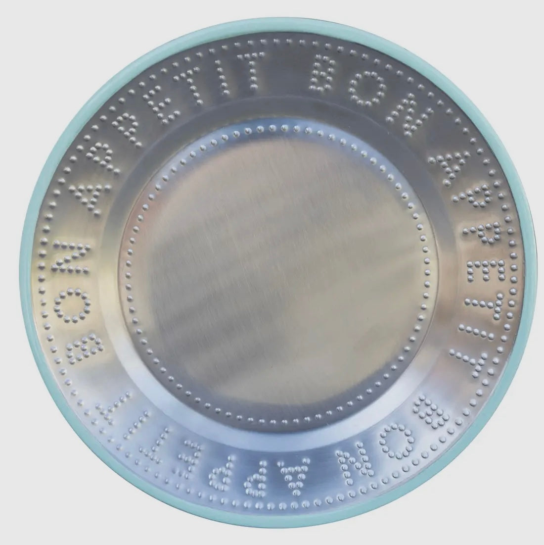 TALKING TABLES Bon Appetit stainless steel picnic plate