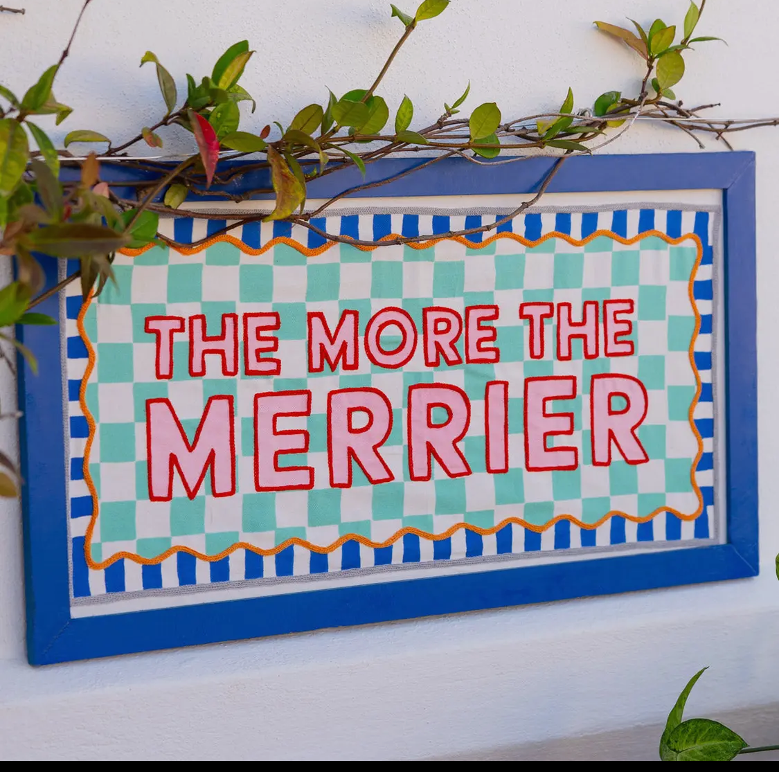 The More the Merrier Fabric Wallhanging