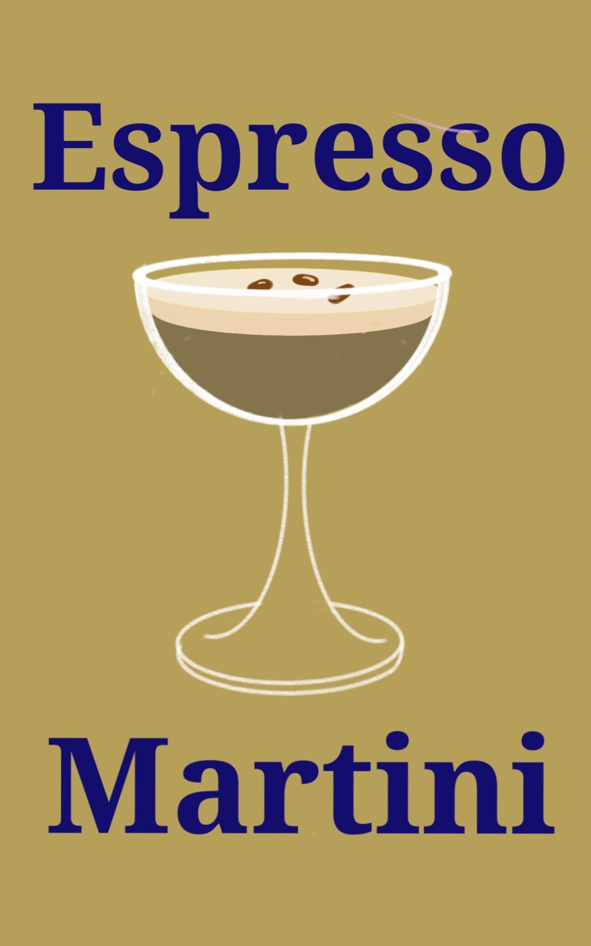 Cocktail Wall Art Print - Expresso Martini