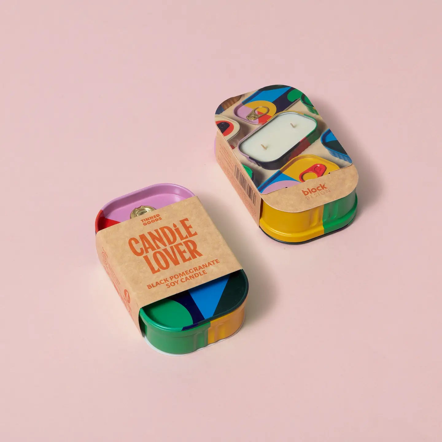 Block Design Tinned Goods - Candle Lover - Candle