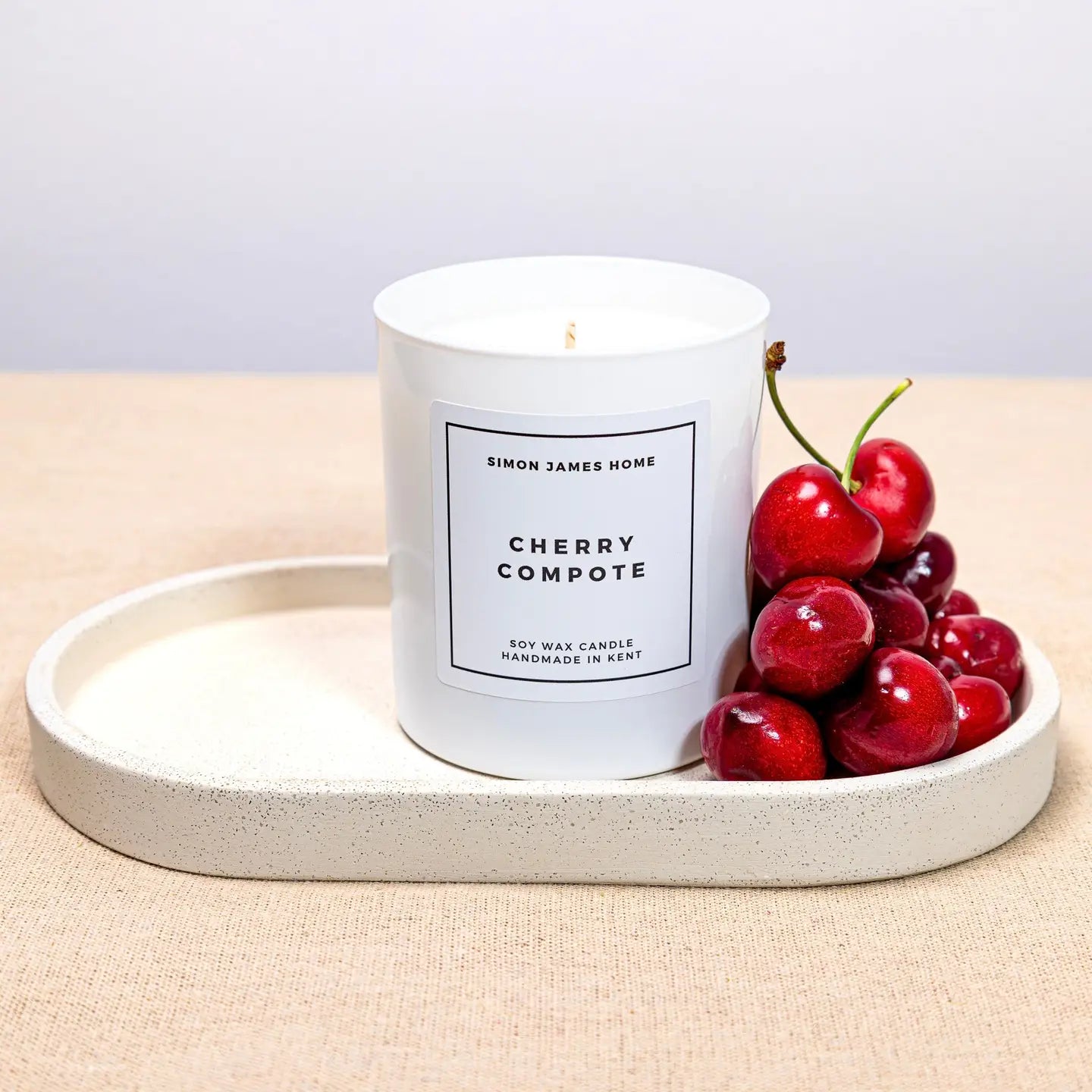 Simon James Home Cherry Compote Hanmade Soy Wax Candle