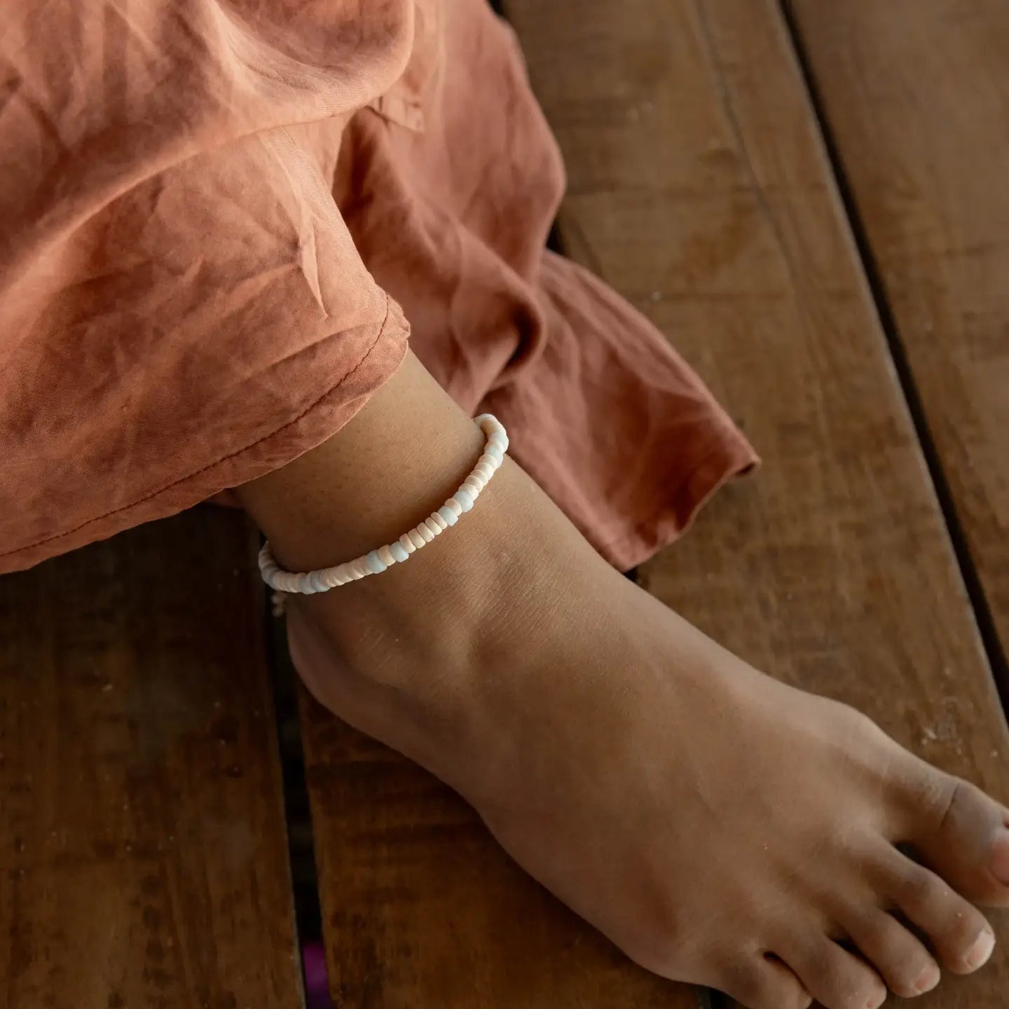 Samosir Natural Beaded Anklet