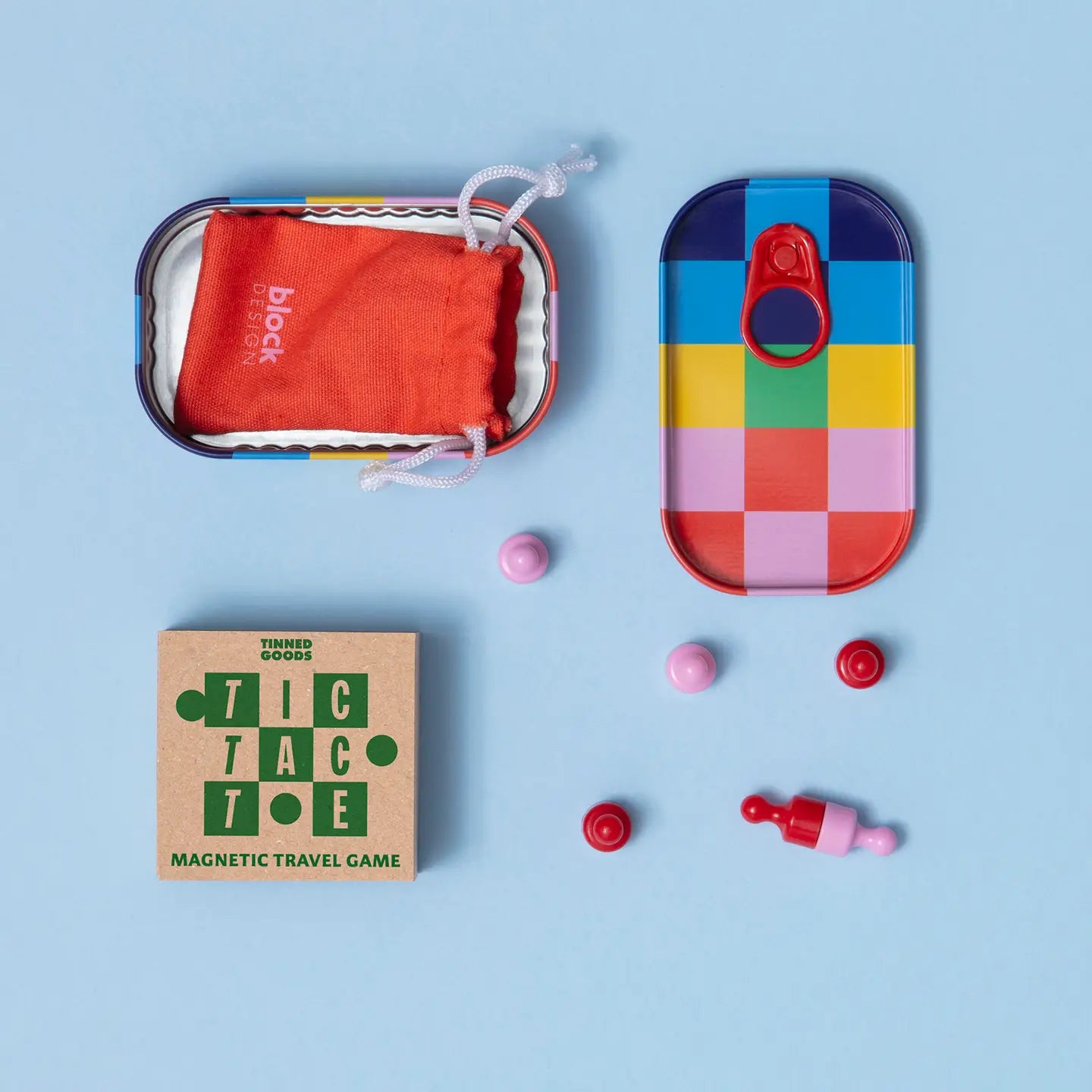 Block Design Tinned Goods - Tick Tack Toe