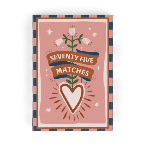 A Dopo Boxed Matches "Hearts" Set of 75 Matches
