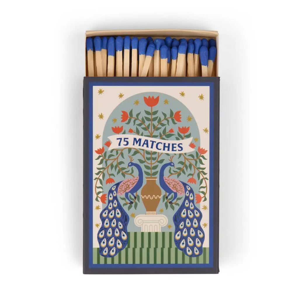 A Dopo Boxed Matches "Peacock" Set of 75 Matches