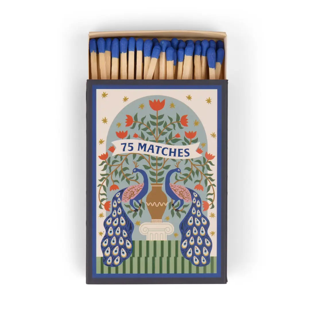 A Dopo Boxed Matches "Peacock" Set of 75 Matches