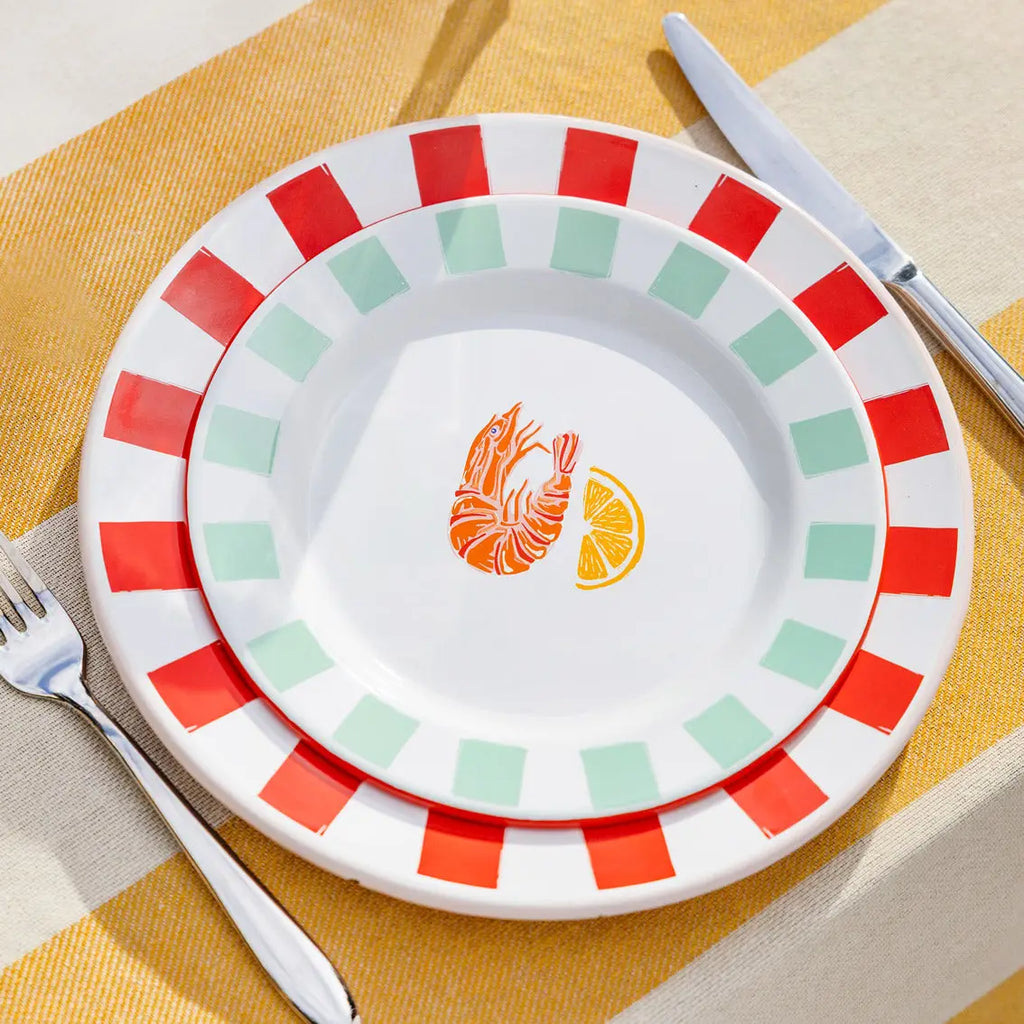 Bon Appetit Enamel Shrimp Plate - various sizes