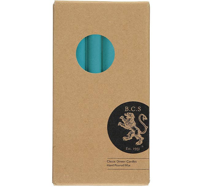 Petrol Blue Eco Dinner Candles