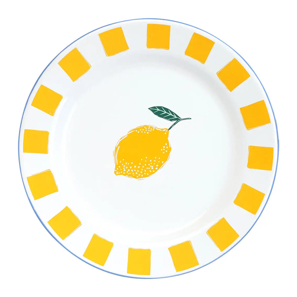 Bon Appetit Enamel Lemon Plate - 25 cm