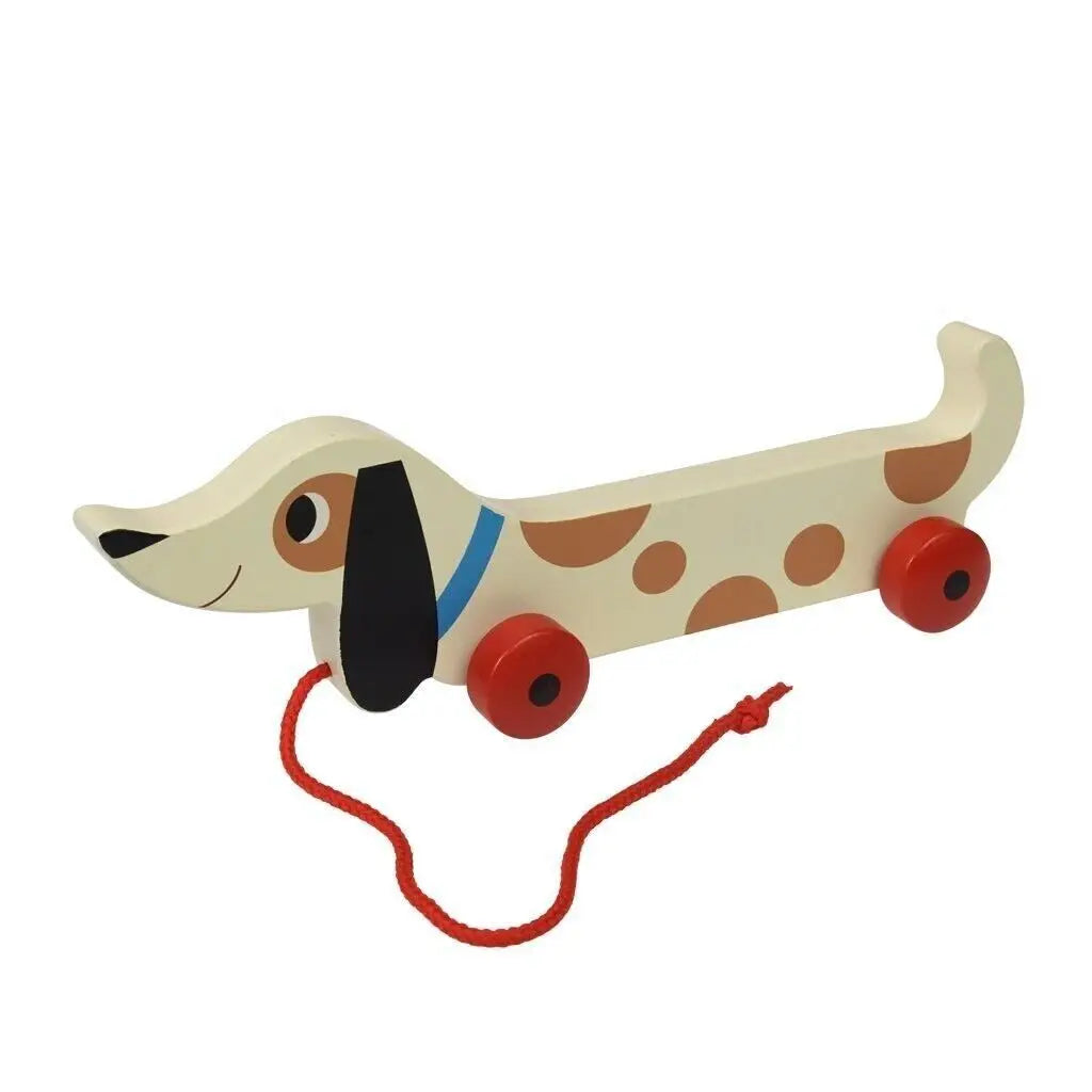 Wooden Pull Along Toy Sausage Dog