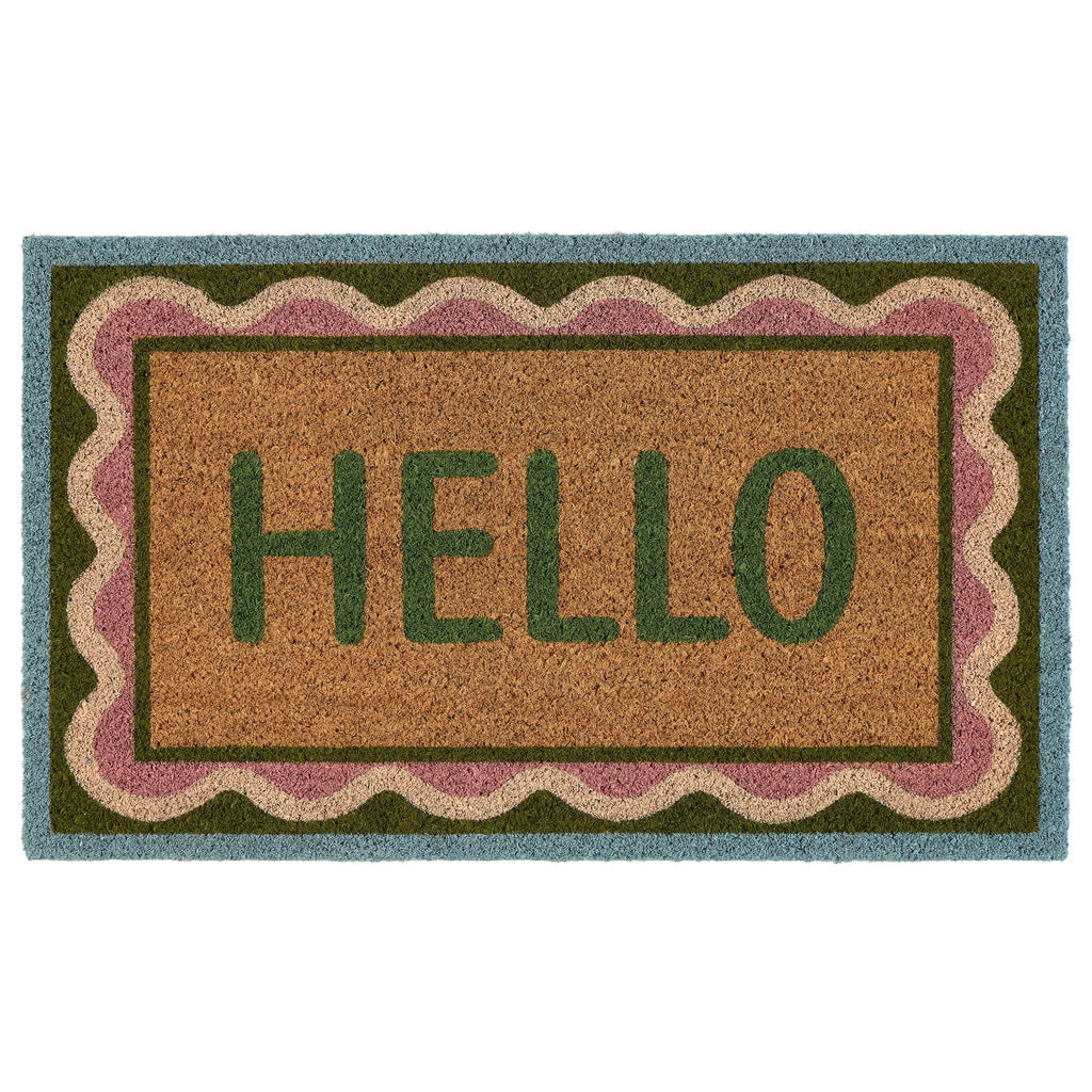 Hello Scallop Doormat