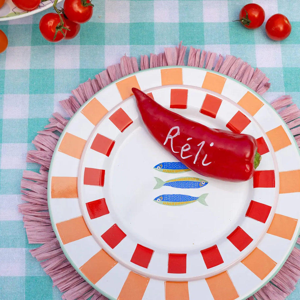 Bon Appetit Enamel Sardine Plate - Various sizes
