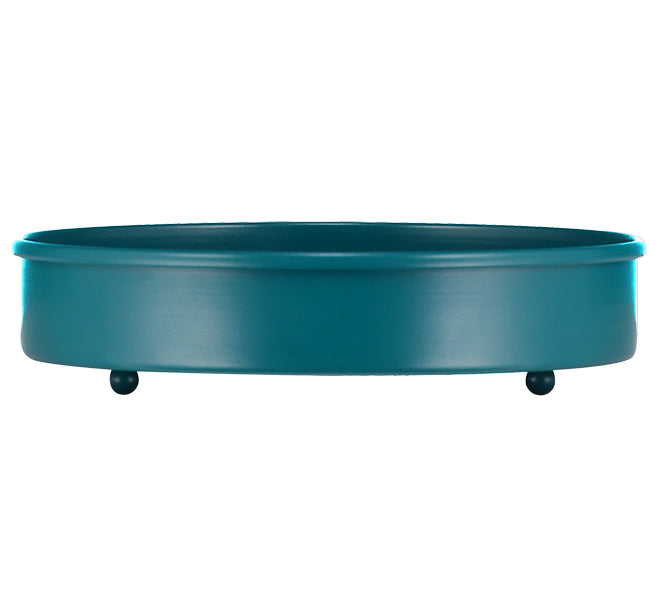 British Colour Standard Metal Candle Platter Small