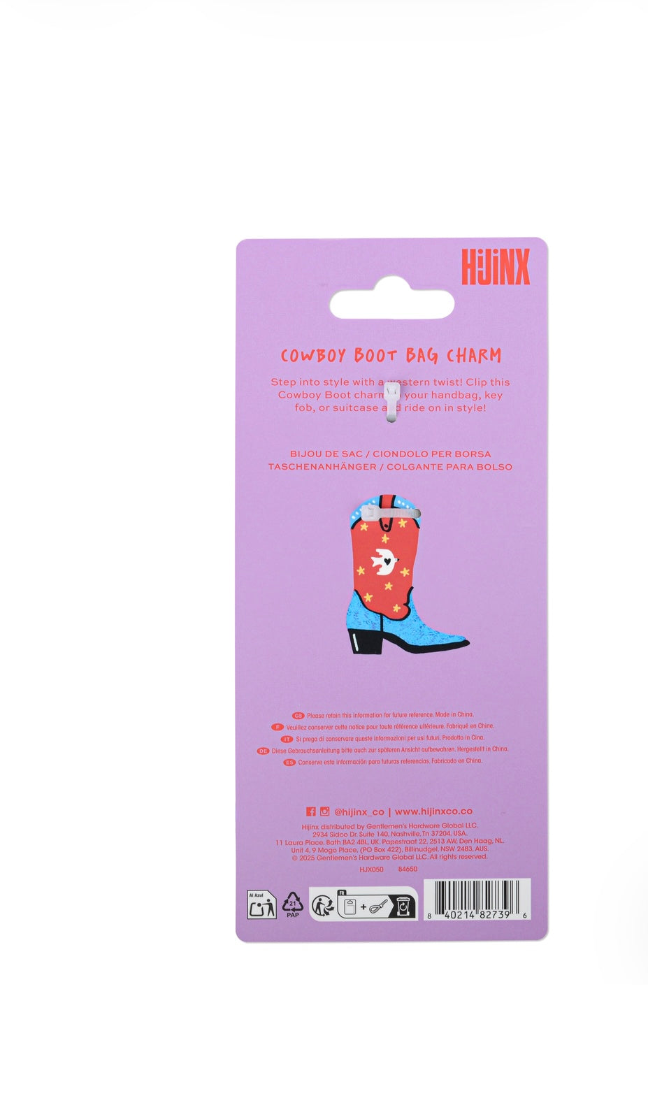 Hijinx Cowboy Boot Bag Charm