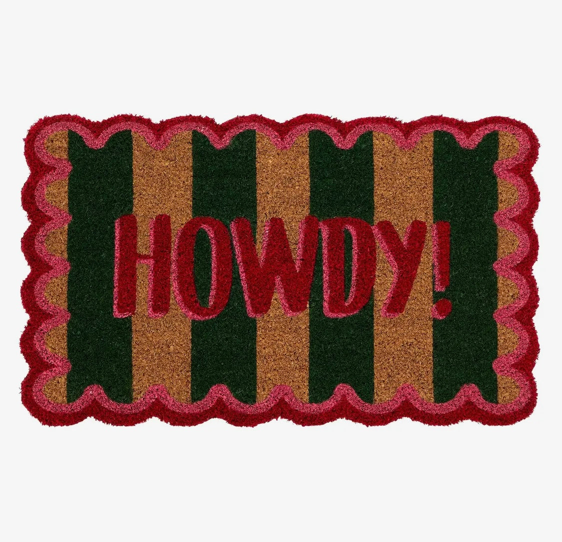 Howdy coir stripe door mat