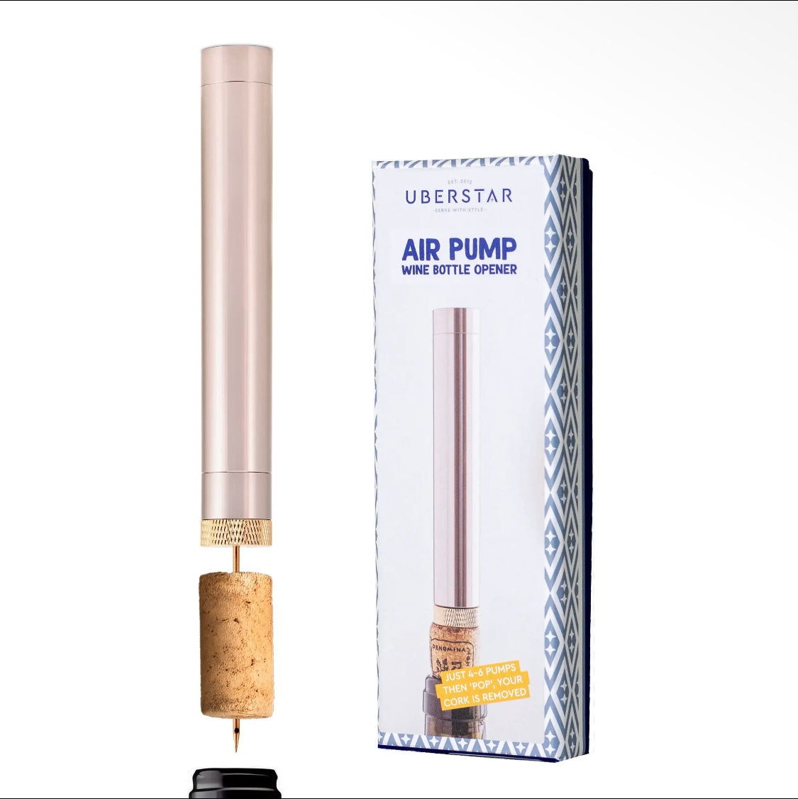 Air Pump Pressurised Wine Cork bottle opener