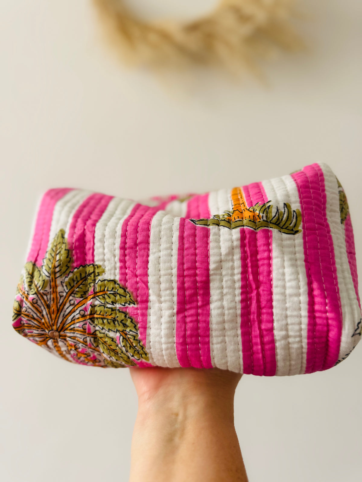 Cosmetic pouches - palm tree print Multiple sizes