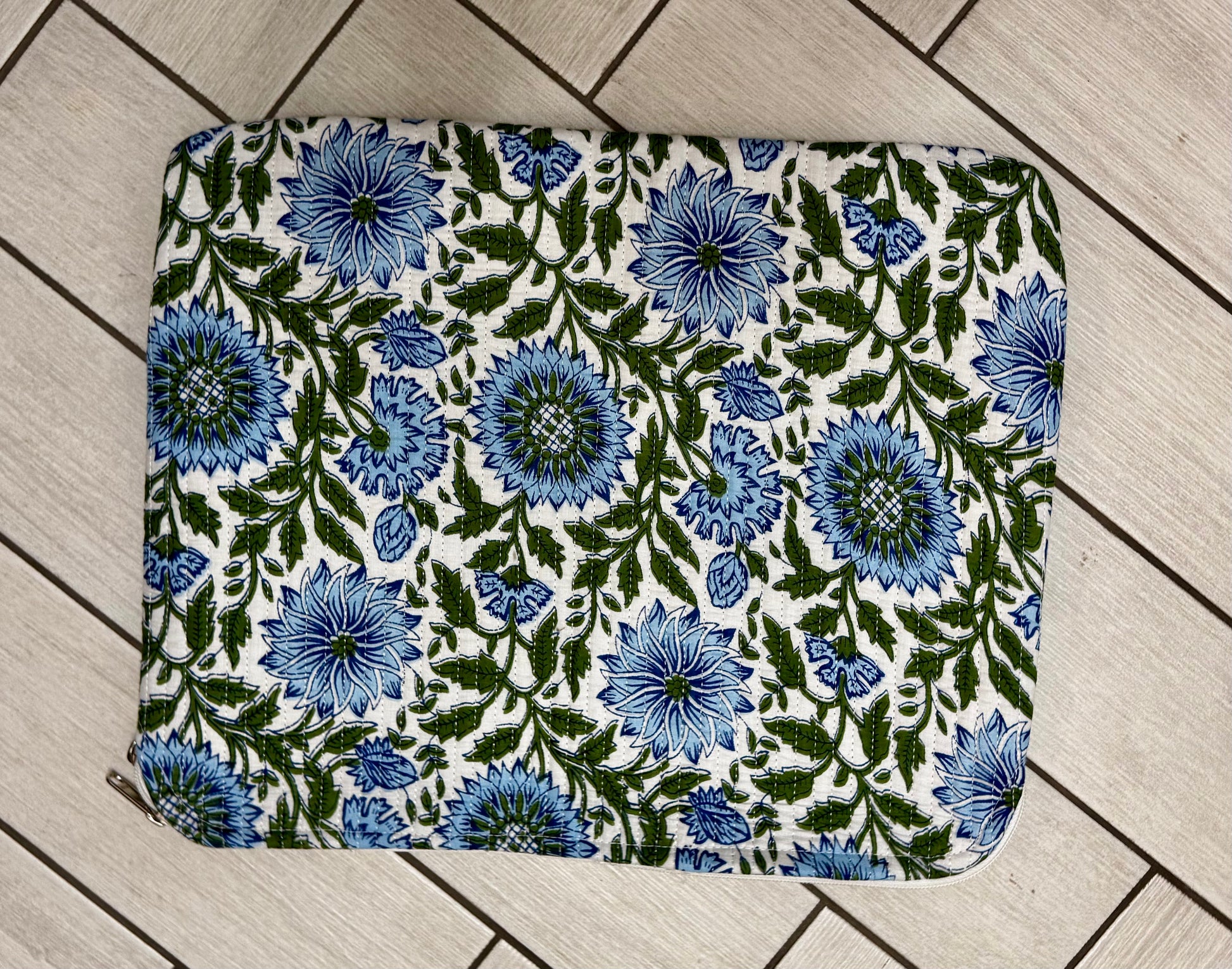 Quilted laptop sleeve