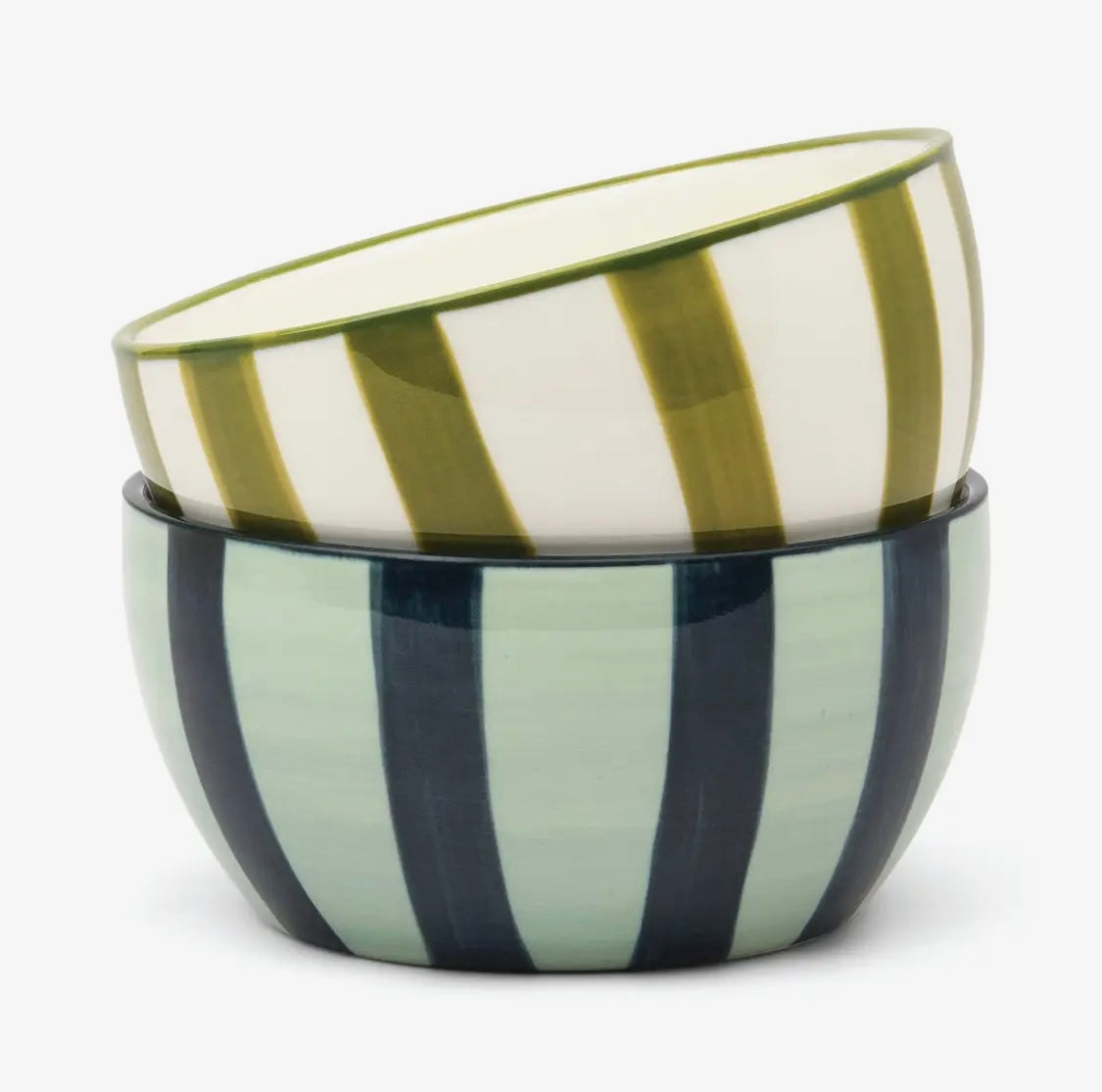 The Bella Dipping Bowls - set of 2 Olive and Blue