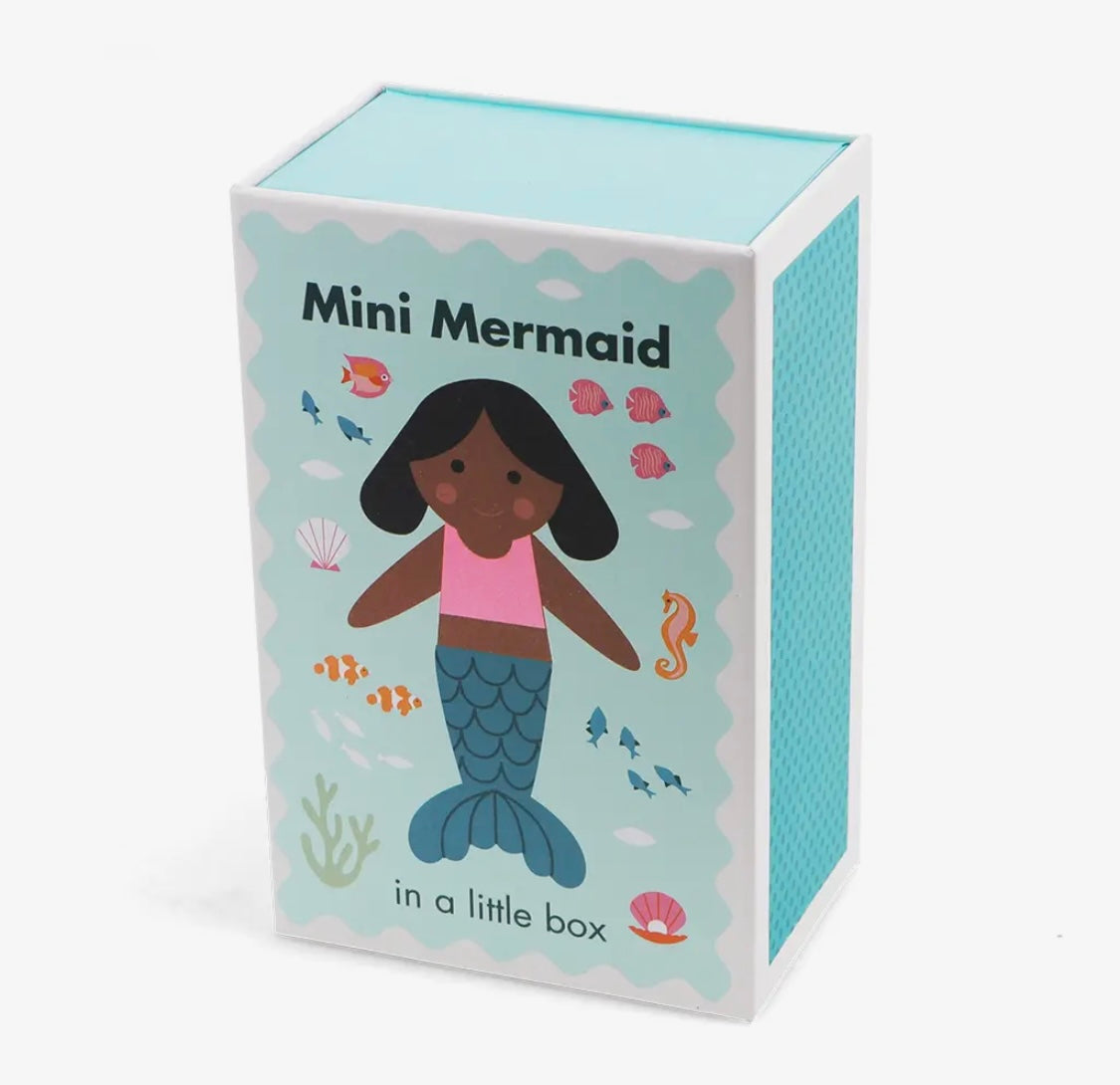 Miniature mermaid in a box