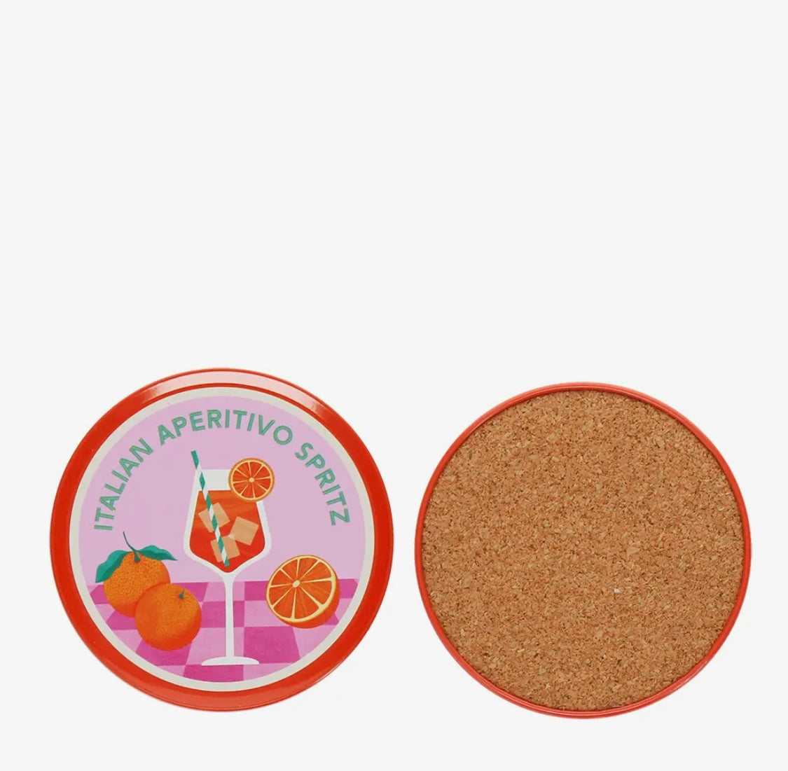 Aperol Spritz coasters - set of 4