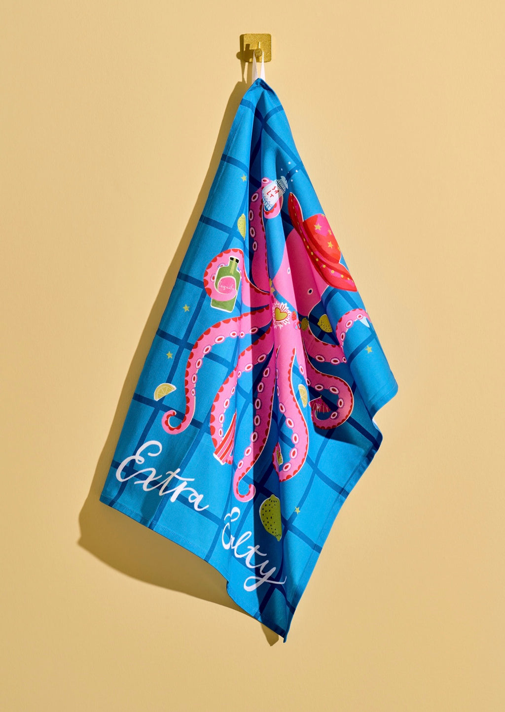 Hijinx Extra Salty Octopus Tea towel
