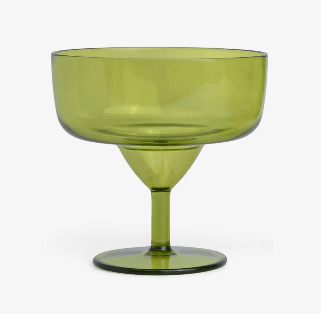 Here’s How acrylic Margarita Glasses - set of 4 in Olive