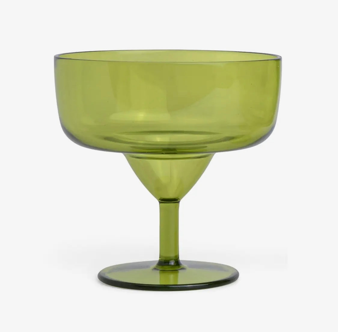 Here’s How acrylic Margarita Glasses - set of 4 in Olive
