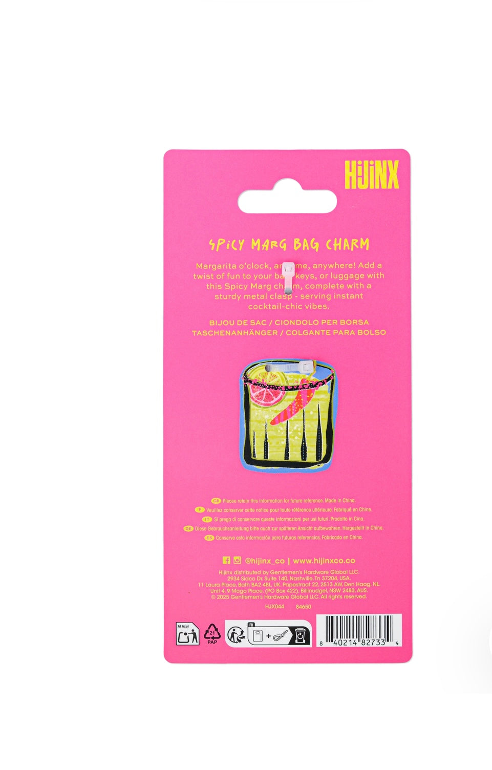 Hijinx Spicy Marg Bag Charm