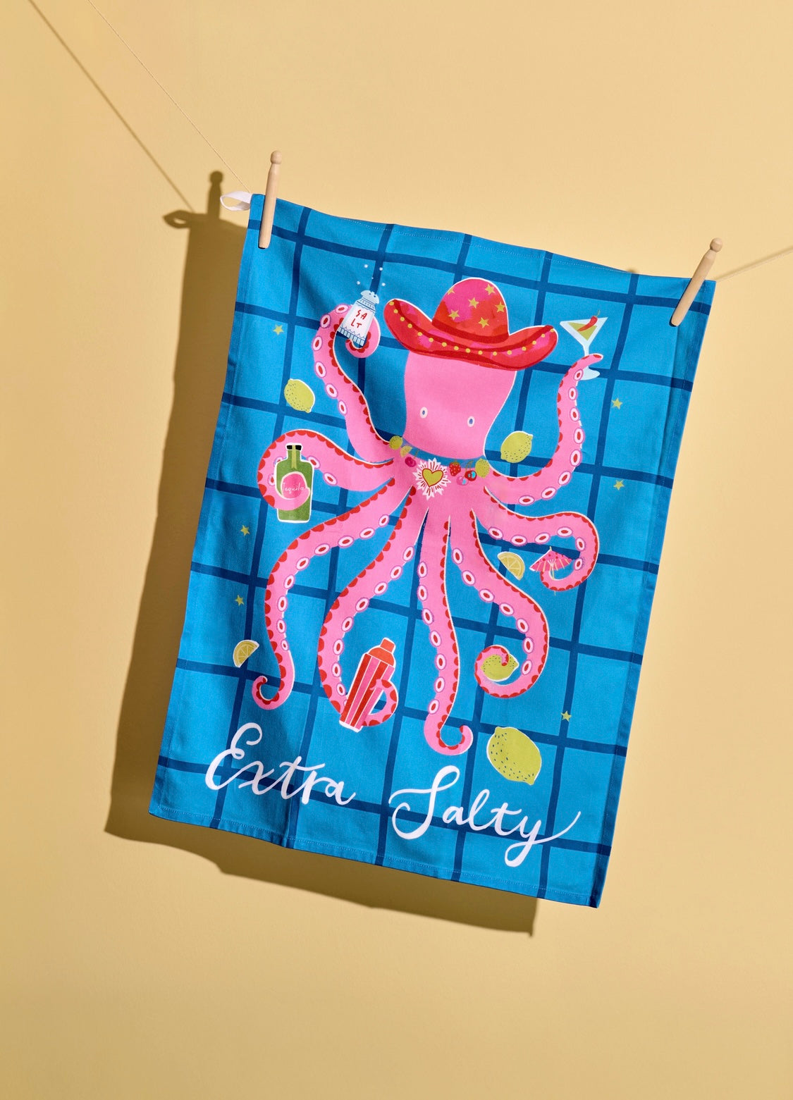Hijinx Extra Salty Octopus Tea towel