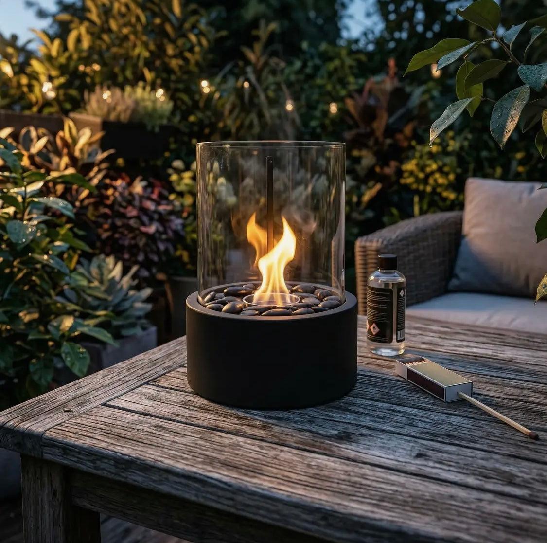 Table top fire