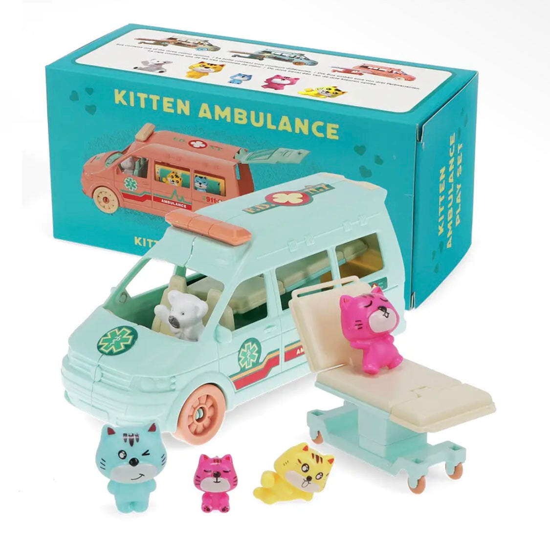 Little World Playset - Kitten Ambulance