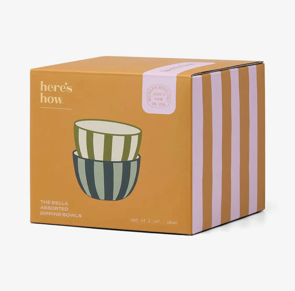 The Bella Dipping Bowls - set of 2 Olive and Blue