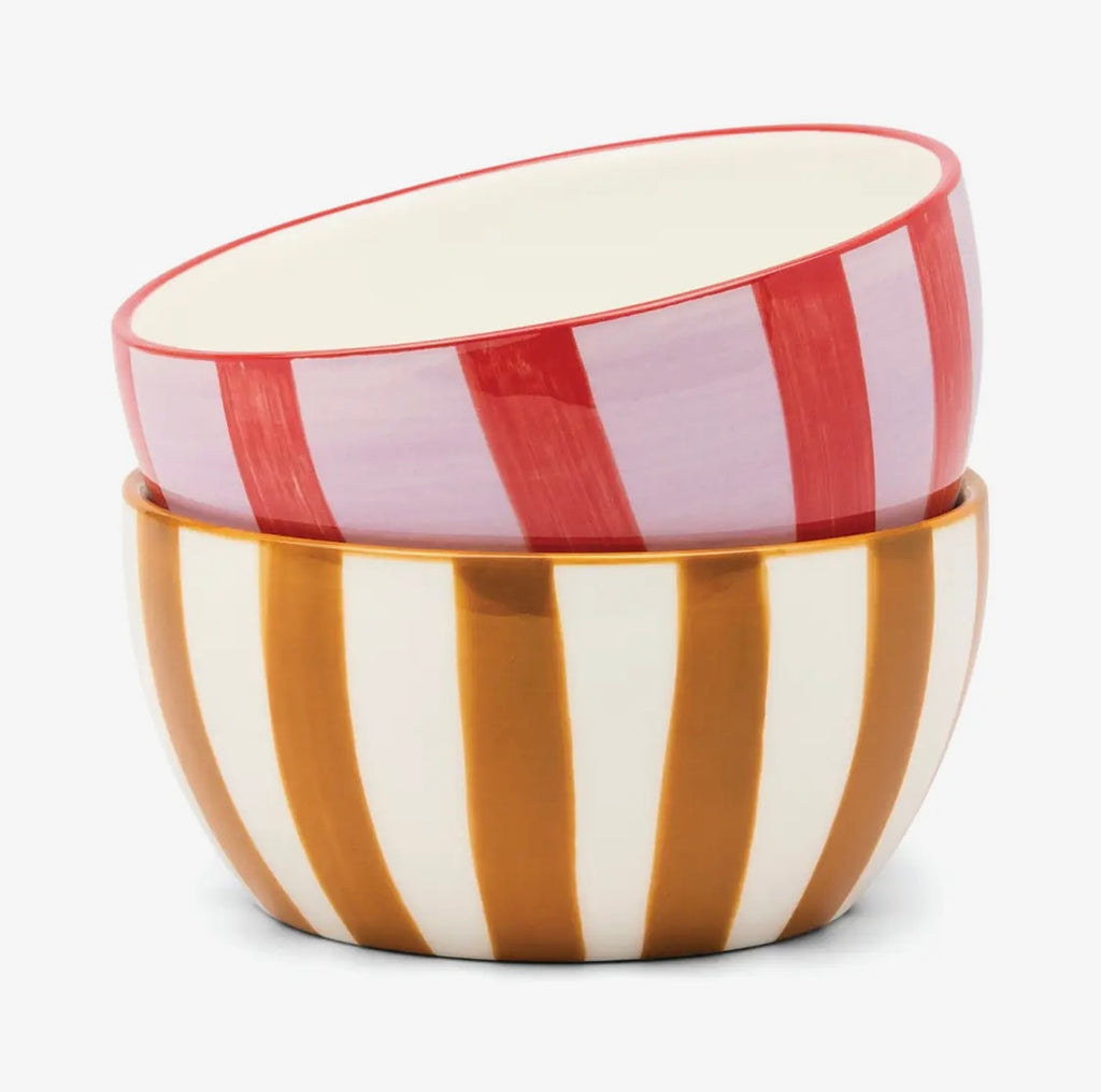 Bella Dipping Bowls - set of 2 Ochre and Rust