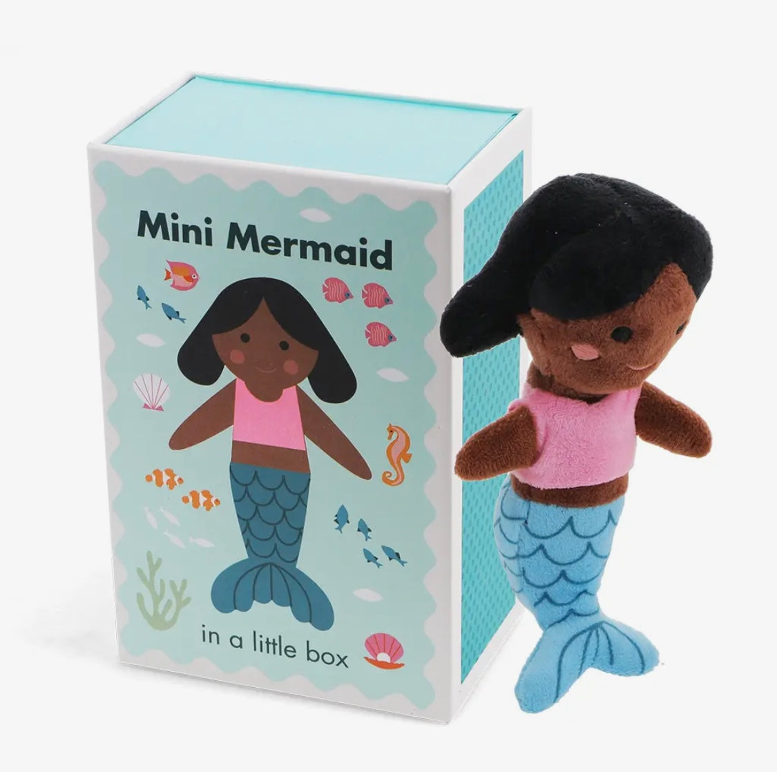 Miniature mermaid in a box