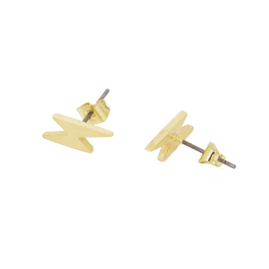 Lightening Strike Earrings (gold)