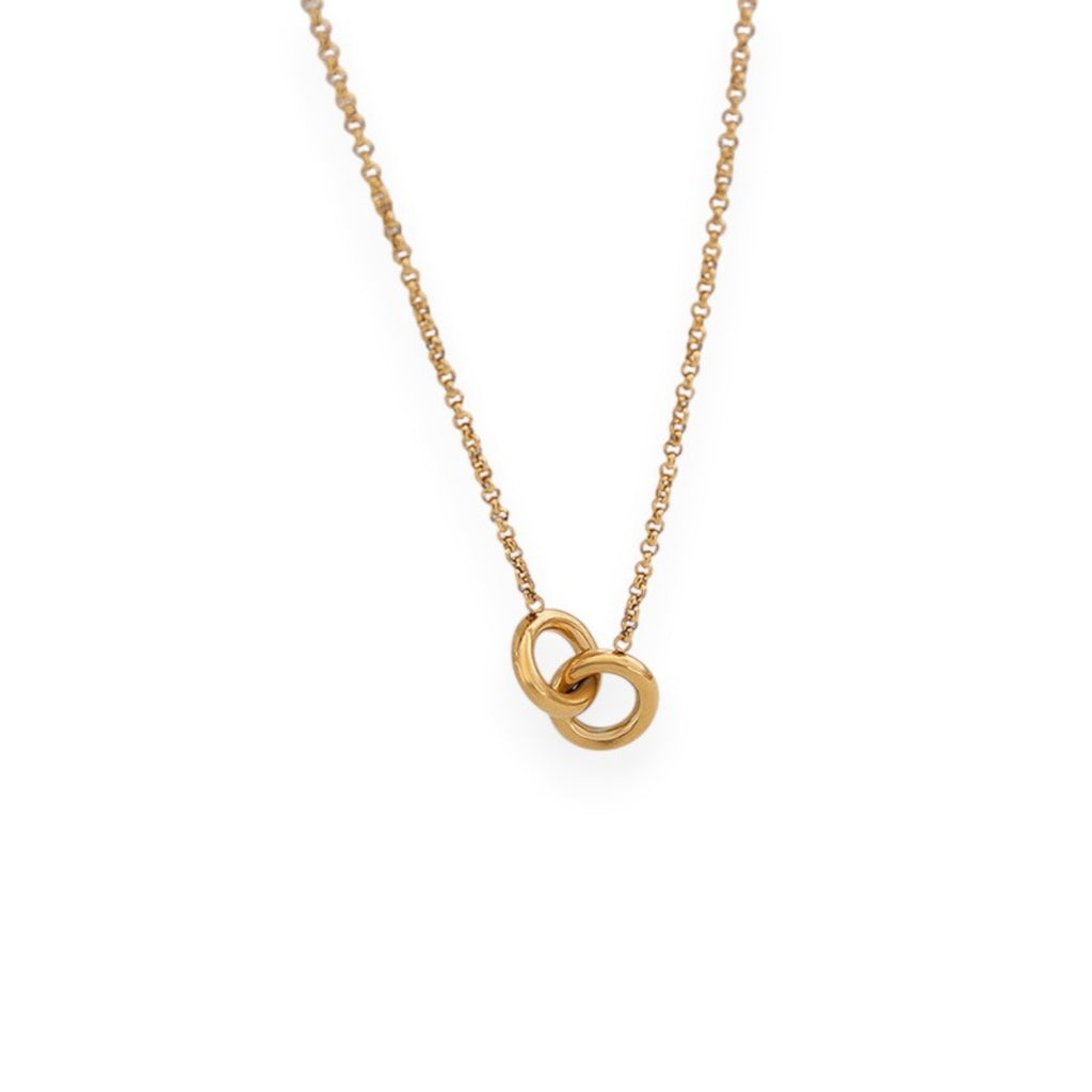 Linked Circle Necklace (gold)