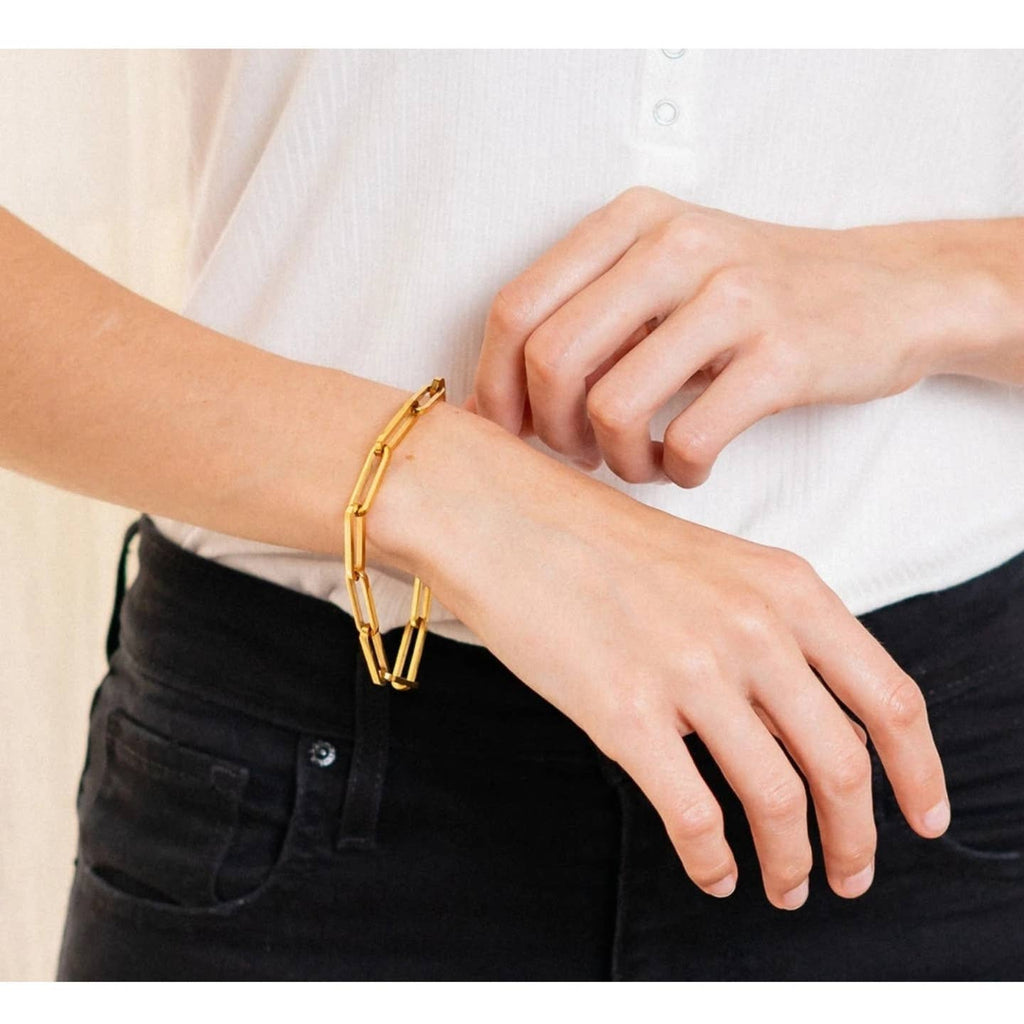 Long Links Bracelet (gold)