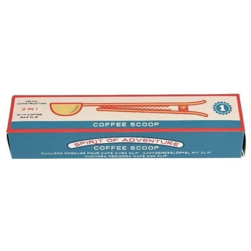 Coffee scoop with clip