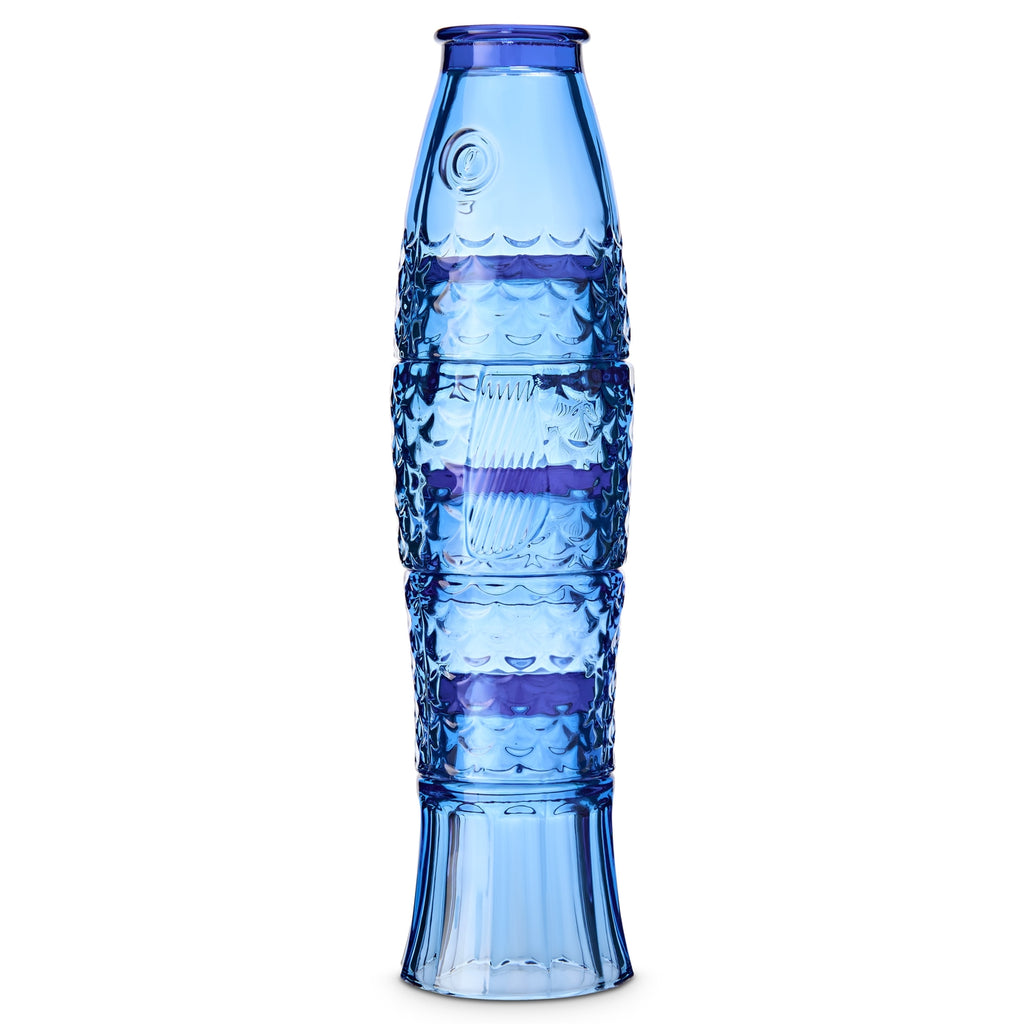 Fish stacking glasses (set of 4) - Blue