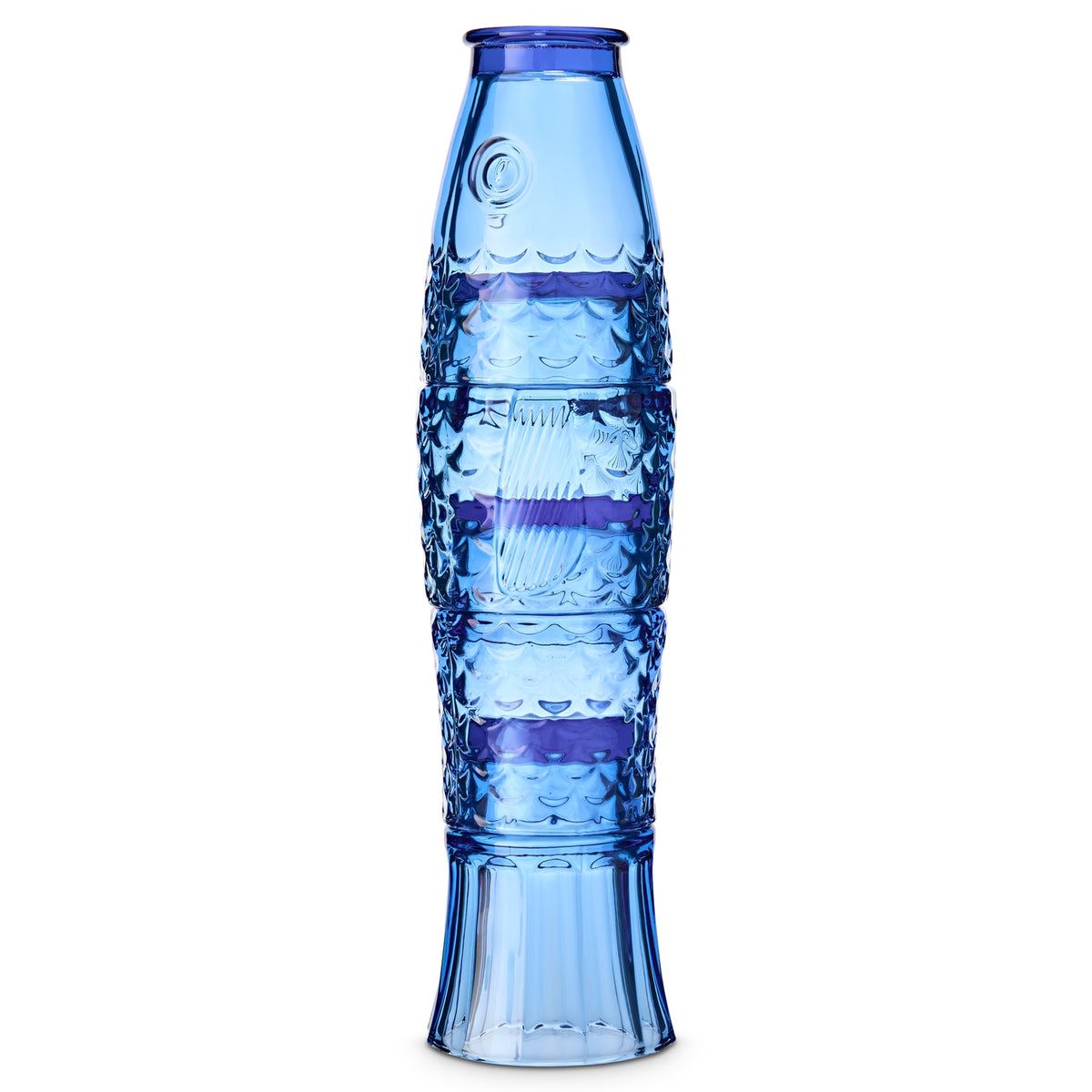 Fish stacking glasses (set of 4) - Blue