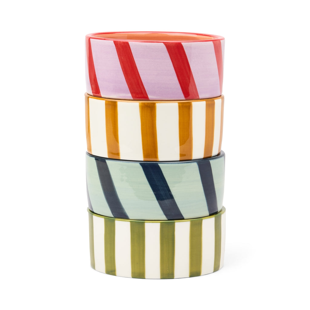 Izzy Stripe Ceramic Wine Coaster - various designs