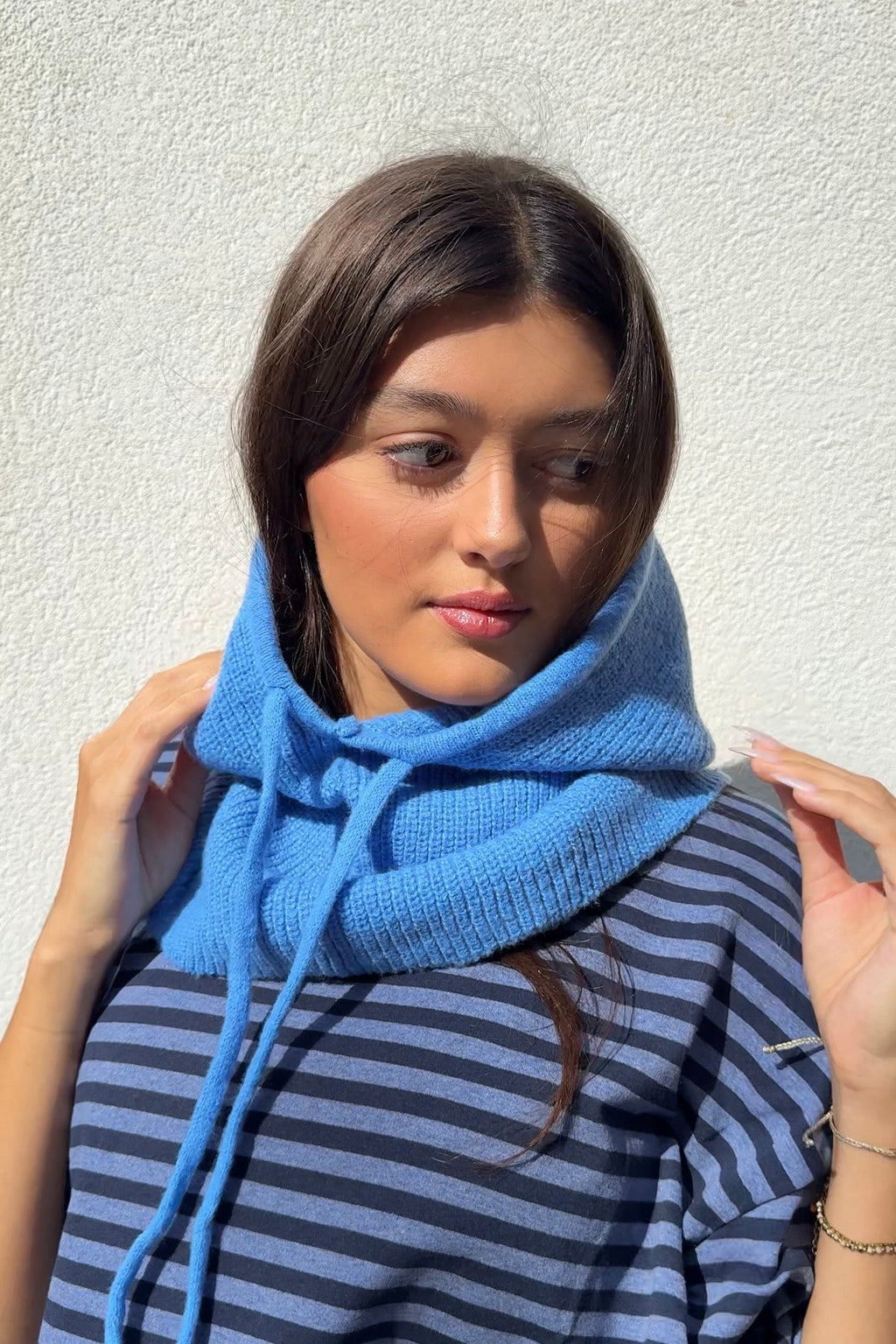 Rikke Cashmere Balaclava - Cornflower Blue