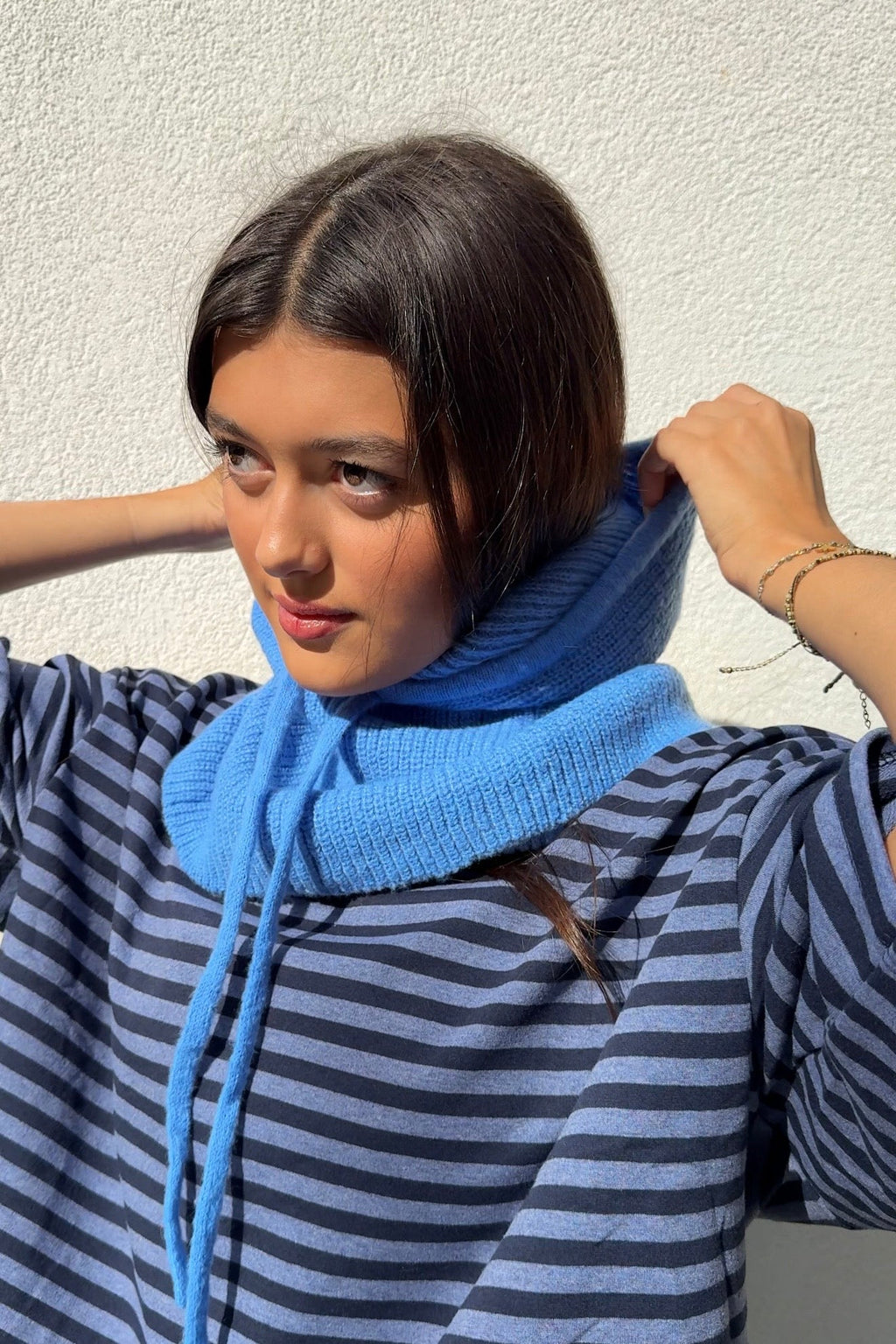 Rikke Cashmere Balaclava - Cornflower Blue