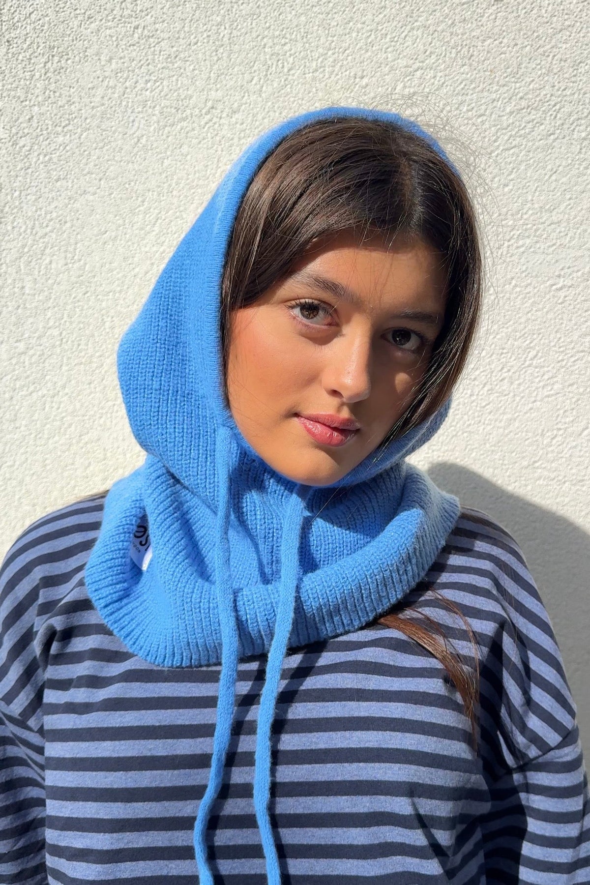 Rikke Cashmere Balaclava - Cornflower Blue