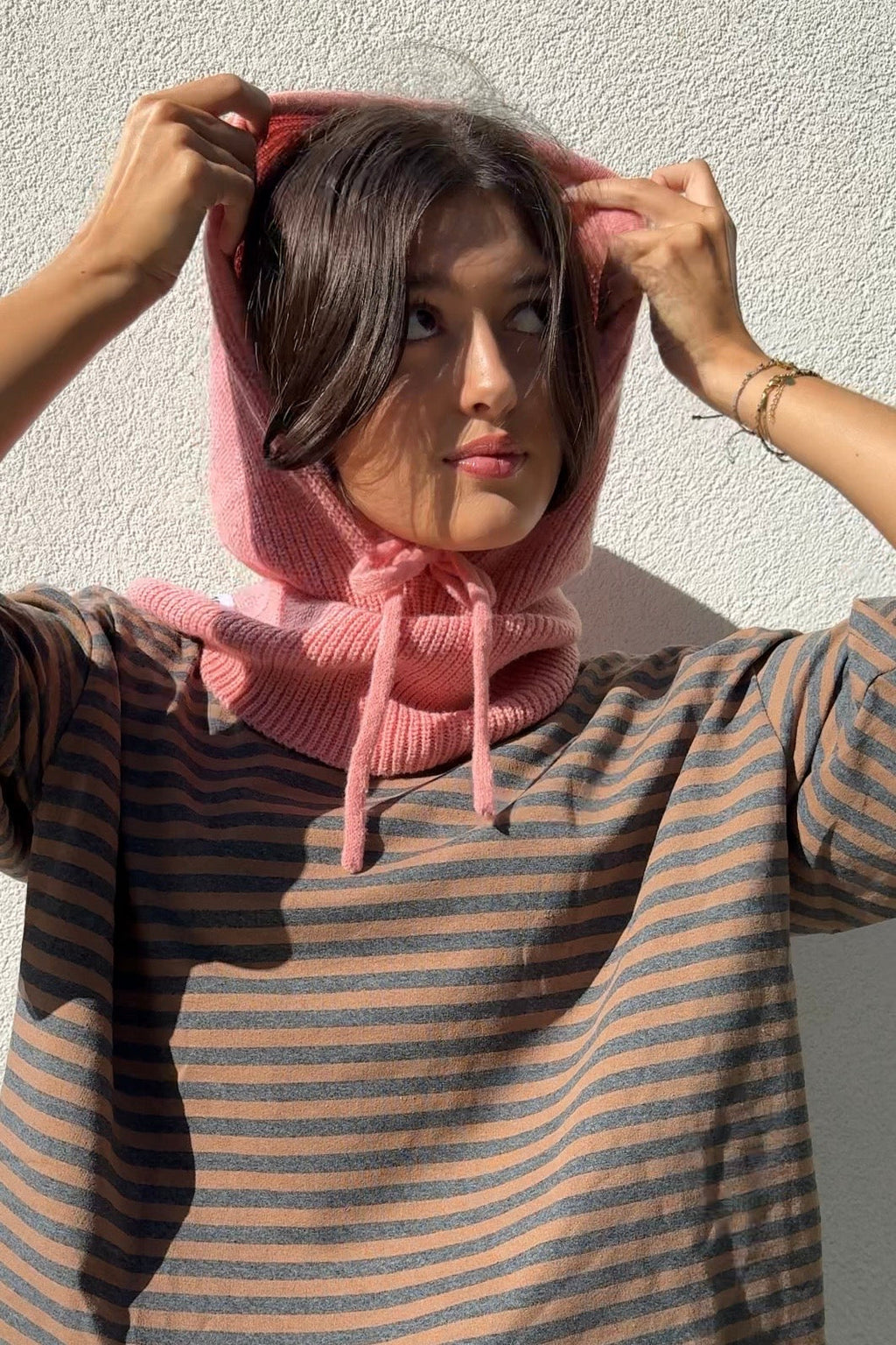 Rikke Cashmere Balaclava - Dusty Rose