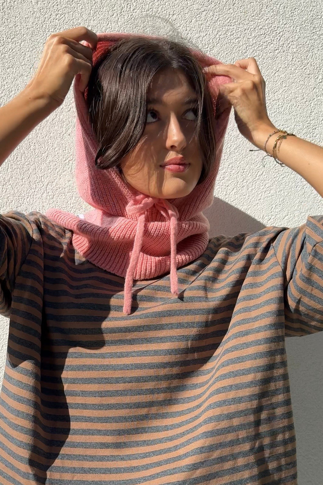 Rikke Cashmere Balaclava - Dusty Rose
